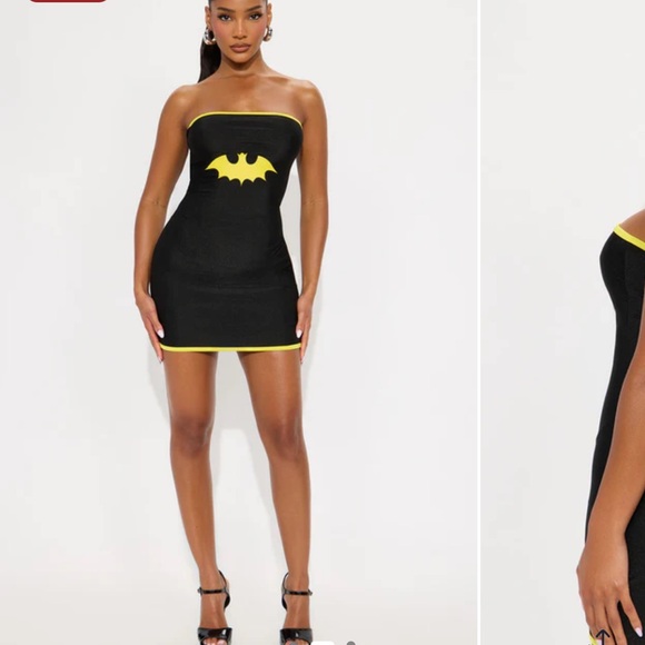 Fashion Nova Bat Hero Costume - Black/Yellow - Picture 2 of 3